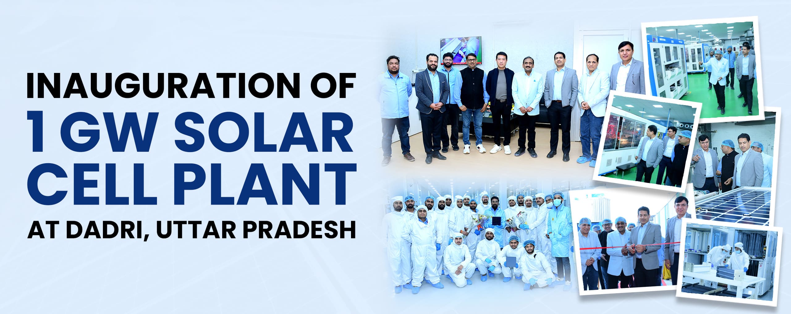 1GW solar cell plant banner image